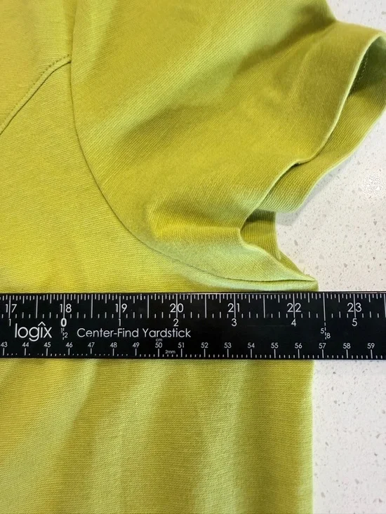 Boden Carolyn Ponte Jersey Dress 16 Lime Green Mod 60s Retro Shift Midi Pockets - Picture 7 of 8